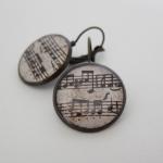 Music Earrings, Sheet Musi..